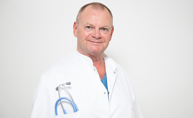Jan Dalberg, specialeansvarlig overlæge på lungemedicinsk afdeling på Kolding Sygehus
