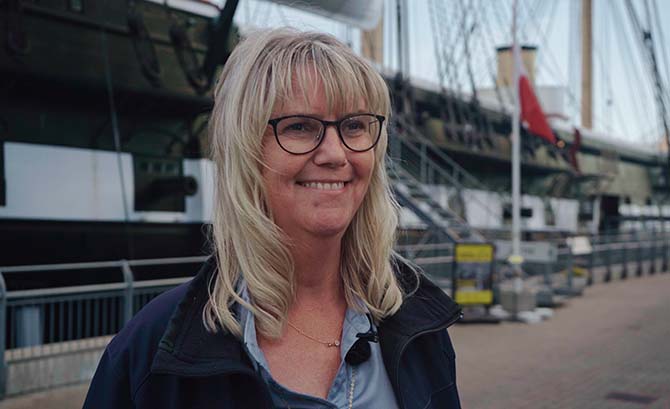 Karin Slæggerup fra Fregatten Jylland